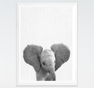 Color: A, Size: 20x25cm - Hot-selling Cute Black And White Small Animal Paintings Modern Simple Chi Q119-CJZS115543801AZ