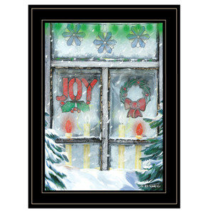 Christmas Joy 2 Black Framed Print Wall Art N270-406273