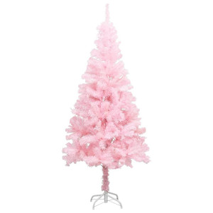  Artificial Christmas Tree with Stand Pink 6 ft PVC A949-320998