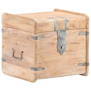  Chest 15.7"x15.7"x15.7" Solid Acacia Wood A949-289648