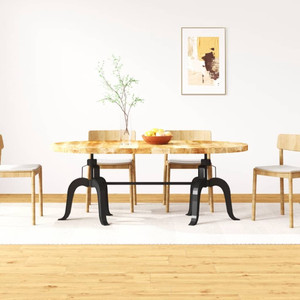  Dining Table Solid Mango Wood and Steel 70.9 A949-244799