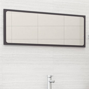  Bathroom Mirror Gray 39.4"x0.6"x14.6" Engineered Wood A949-804632
