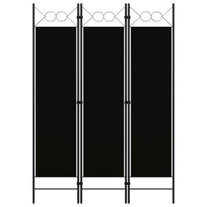 3-Panel Room Divider Black 47.2"x70.9 A949-320702