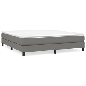  Box Spring Bed Frame Dark Gray King Fabric (US Only) A949-3120561