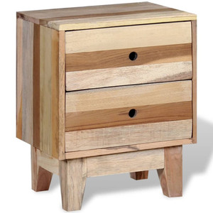  Bedside Cabinet Solid Reclaimed Wood A949-244234