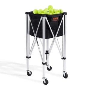 Foldable Tennis Ball Hopper, Holds 150 Tennis Balls, Lightweight Aluminum Alloy Tennis Ball Basket  E415-KZDBXSWQTC1535M1IV0