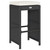 Patio Bar Stools with Cushions 6 pcs Black Poly Rattan A949-368692
