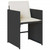 13 Piece Patio Dining Set with Cushions Black Poly Rattan A949-3277985