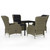 5 Piece Patio Dining Set Brown A949-3099650