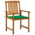 Patio Chairs with Cushions 2 pcs Solid Acacia Wood A949-3061177