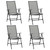 5 Piece Patio Dining Set Steel Anthracite A949-3074488