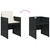 9 Piece Patio Dining Set with Cushions Black Poly Rattan A949-3277790