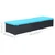 Sun Lounger with Cushion Poly Rattan Black A949-44406