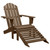 Patio Chair with Ottoman Wood Brown A949-45701