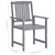 Patio Chairs with Cushions 8 pcs Solid Acacia Wood Gray A949-3078228