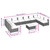 11 Piece Patio Lounge Set with Cushions Poly Rattan Brown A949-3101931