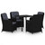 5 Piece Patio Dining Set Black A949-3099560