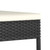 5 Piece Patio Dining Set Poly Rattan Black A949-3065695