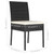 5 Piece Patio Dining Set Poly Rattan Black A949-3065695