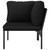 3 Piece Patio Lounge Set with Cushions Black PVC A949-48594