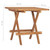 3 Piece Folding Patio Dining Set with Cushion Solid Teak Wood A949-3063200