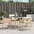 Patio Chairs with Cushions 4 pcs Beige Poly Rattan A949-4007479