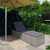 Sun Lounger with Cushion Poly Rattan Gray A949-46220