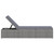 Sun Lounger with Cushion Poly Rattan Gray A949-46220
