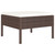 6 Piece Patio Lounge Set with Cushions Poly Rattan Brown A949-3056961