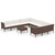 12 Piece Patio Lounge Set with Cushions Poly Rattan Brown A949-3094499