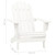 Patio Adirondack Chair with Table Solid Fir Wood White A949-315919