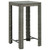 Patio Bar Table Gray 23.8"x23.8"x43.5" Poly Rattan A949-45872