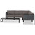 6 Piece Patio Lounge Set with Cushions Poly Rattan Anthracite A949-49409