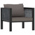 6 Piece Patio Lounge Set with Cushions Poly Rattan Anthracite A949-49409