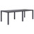 Patio Table Brown 86.6"x35.4"x28.3" Plastic Rattan Look A949-45609