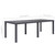 Patio Table Brown 86.6"x35.4"x28.3" Plastic Rattan Look A949-45609