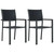 3 Piece Patio Dining Set Black A949-3099275
