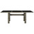 Patio Table Brown Poly Rattan and Tempered Glass A949-313313