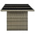 Patio Table Brown Poly Rattan and Tempered Glass A949-313313