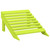 Patio Adirondack Chair with Ottoman Solid Fir Wood Green A949-315866