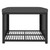 4 Piece Patio Lounge Set Poly Rattan Black A949-44287