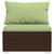 6 Piece Patio Lounge Set with Cushions Poly Rattan Brown A949-3101940