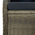 7 Piece Patio Dining Set Brown Poly Rattan A949-3156799