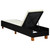 Sunbed with Cushion Poly Rattan Black A949-310474