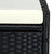 Sunbed with Cushion Poly Rattan Black A949-310474