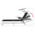 Sun Lounger with Canopy Steel Black A949-42932