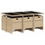 7 Piece Patio Dining Set with Cushions Beige Poly Rattan A949-3277677
