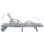 Patio Sun Lounger Gray Solid Acacia Wood A949-45939