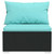 10 Piece Patio Lounge Set with Cushions Poly Rattan Black A949-3101985