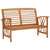 Patio Bench 46.9" Solid Acacia Wood A949-310269